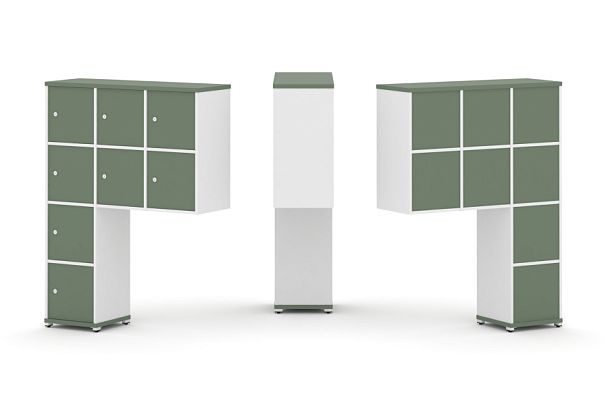 Concept Надставка высокая CN.ONV-010 Кобо/Белый Бриллиант/Металл Белый 1099*350*1486 - Вид 1