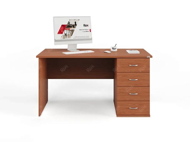 ЛАЙТ / LIGHT RLG008-14x7R Однотумбовый стол 140x70x75 Орех Итальянский - Вид 2