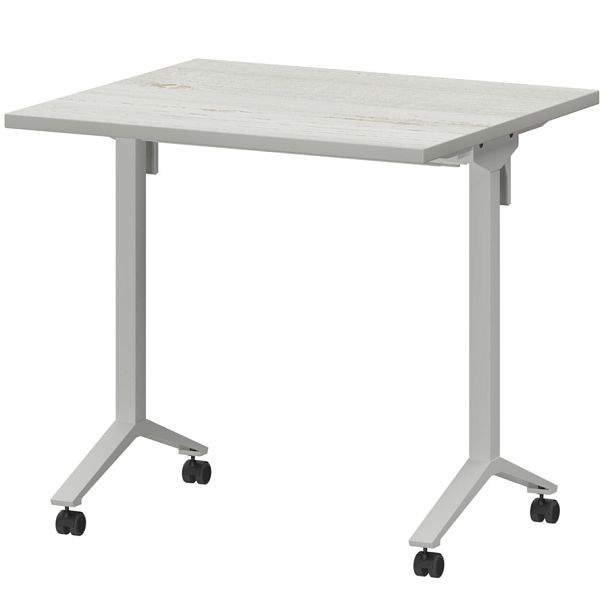 Стол мобильный складной МБ25-80.70 Сосна винтер/Белый 800x700x750 Моби - Вид 1