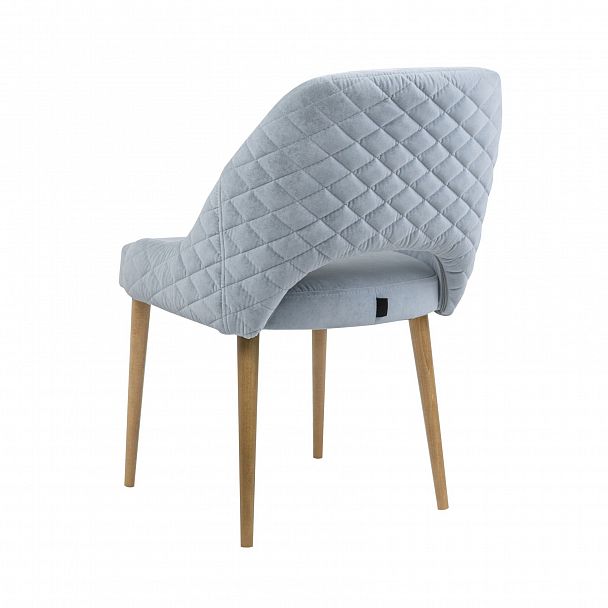 Стул Мила Диамант, флок Emmanuelle Mint, cтаринный орех - Вид 4