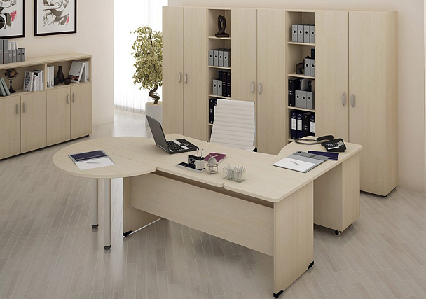 Стол угловой L,R 2200 Берлин Дрифтвуд/Серый УРМ 220 L\R - Вид 8