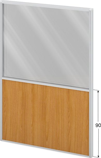 Модуль комбинированный "Мобильные офисные перегородки «Логика»"  ПК-ЛГ-МДК200х140/90С/Д-В1-303 ольха - Вид 1