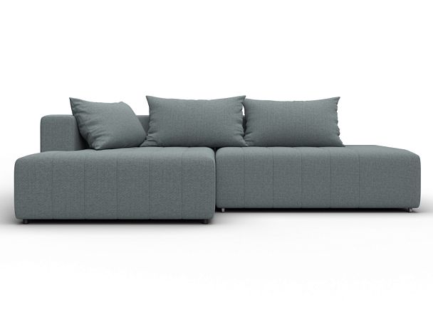 Диван угловой Лига-103 НПБ угол левый Рогожка серый - Вид 2