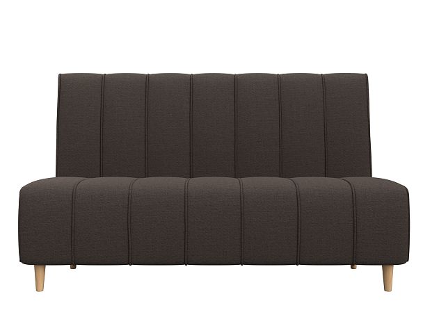 Диван кухонный прямой Ральф Рогожка коричневый - Вид 2