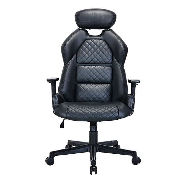 Кресло BRABIX PREMIUM "Tokyo EX-595", регулируемый подголовник, рециклированная кожа, черное, 532975 - Вид 3