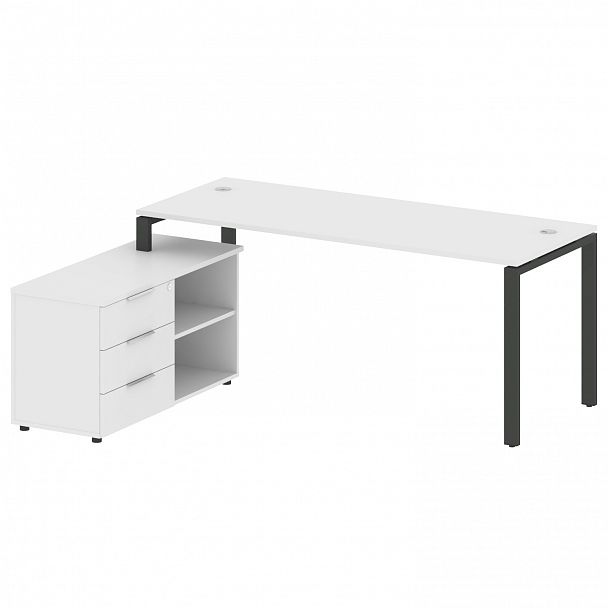 Рабочая станция "Metal System" БП.РС-СТС-2.5 белый/антрацит - Вид 2