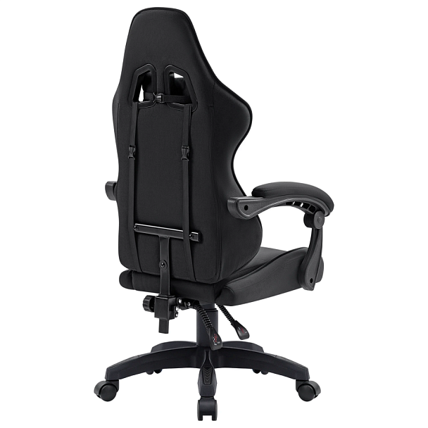 Кресло компьютерное DEFENDER "Breeze", 2 подушки, ткань, черное, 64299 - Вид 6