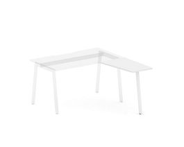 MATRIX 121В303 Стол приставной, R 500х800х775 Белый - Фото предпросмотра