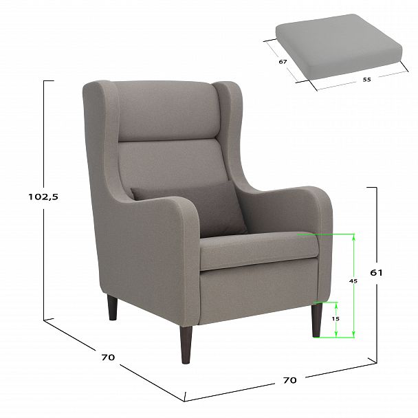 Кресло Leset "Хилтон" - Вид 2