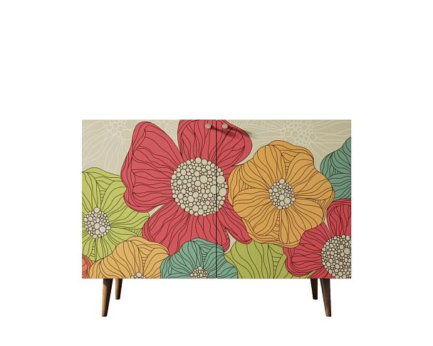 Комод Berber две дверки 5 принт арт BB04/Print_05 - Вид 1