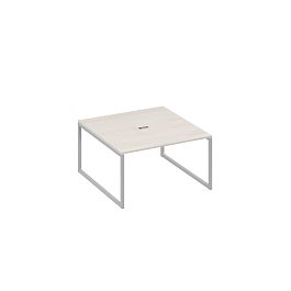 Переговорный стол 140 на металлокаркасе QUATTRO A4 А4 Б4 135 БП дуб / металлокаркас серый - Фото предпросмотра