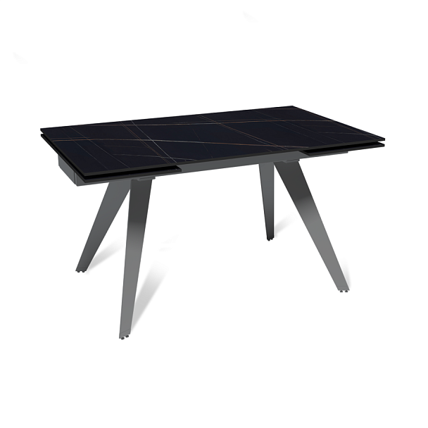 Стол раскладной Rhein (140+40+40), керамика матовая Blackgold - Вид 1