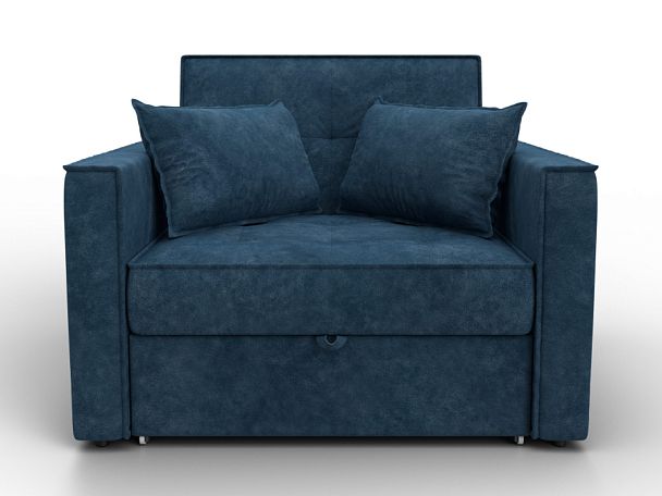 Кресло-кровать Лига-104 (80) Велюр синий - Вид 2