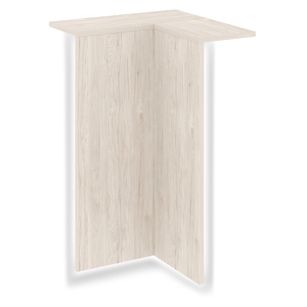 Onix Колонна угловая с подсветкой внутренняя левая O.R-KU.VNU.S (L) Денвер светлый 759*759*1175 - Вид 1