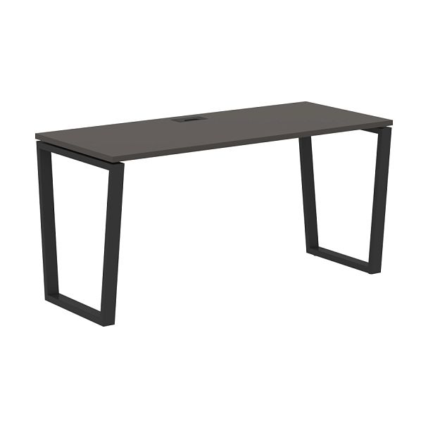 Стол прямой EVST 1567 Мокко/Черный 1560х670х750 EDIS - Вид 1