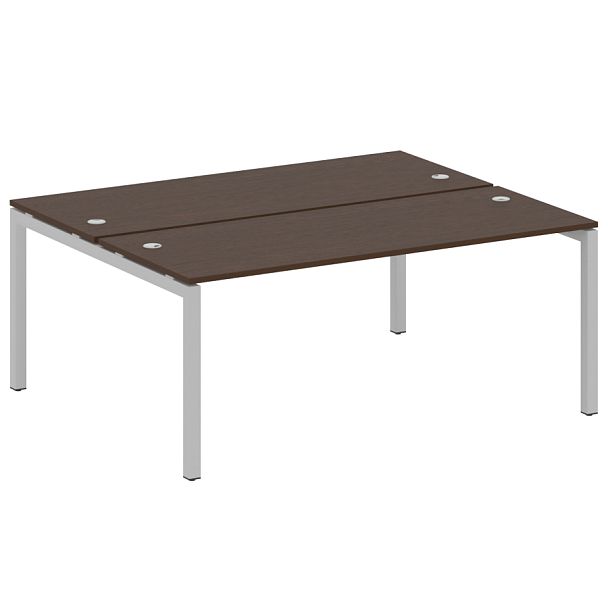 Metal System Quattro Р. ст. на П-образном м/к 50БП.РАС-СП-2.5 Венге/Серый металл 1800*1475*750 - Вид 1