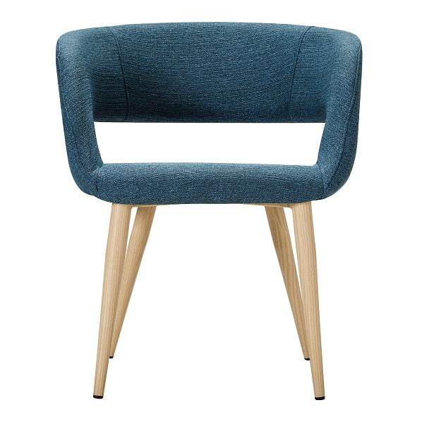 Кресло Hugs синий/нат.дуб - Вид 3