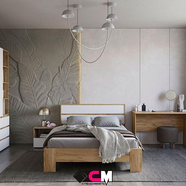 Хелен ТБ 01 Тумба прикроватная (0,502х0,442х0,460) белый/белый - Вид 2