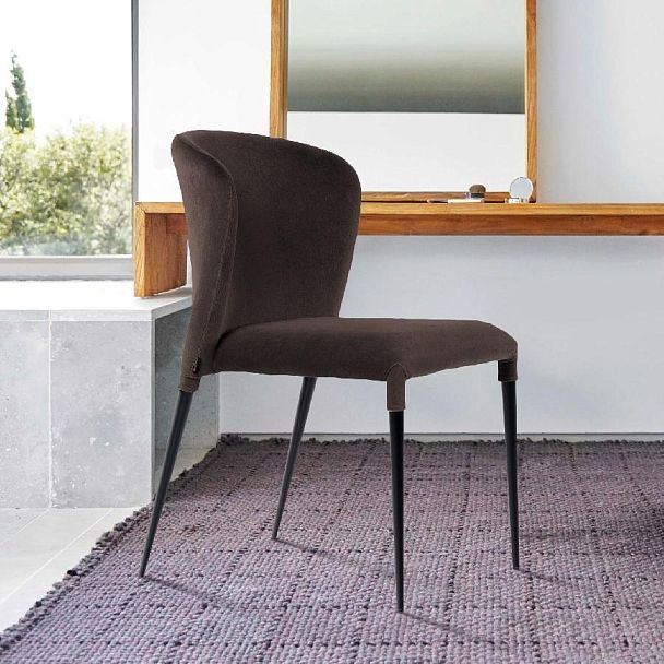 Стул Albert (Альберт), бархат антрацит 14 - Вид 10