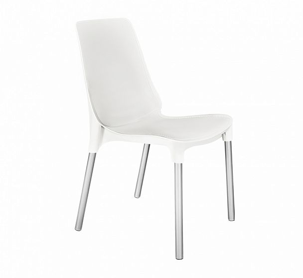Стул Sheffilton SHT-S75 белый/хром лак (цинк) - Вид 1