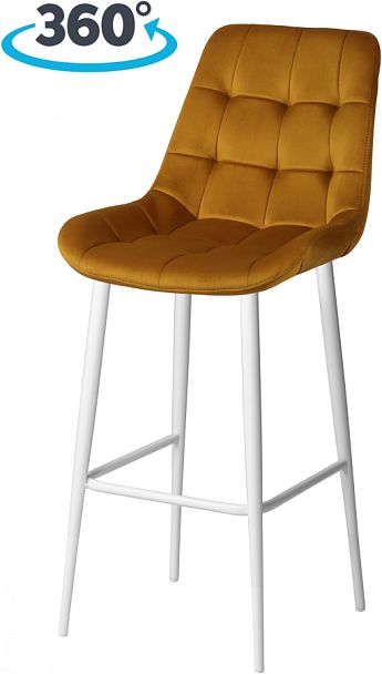 Комплект барных поворотных стульев Эйден, Confetti chai tea/белый, 2 шт. - Вид 1