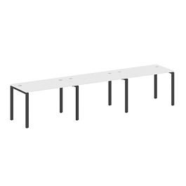 Metal System Р. ст. на 3 раб. места на П-образном м/к БП.СМ-3.2 Белый/Антрацит металл 3600*720*750 - Фото предпросмотра