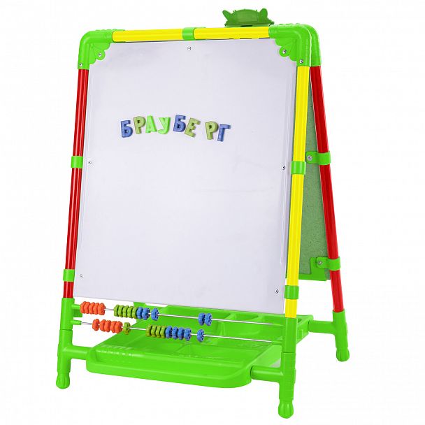 Мольберт растущий для мела/магнитно-маркерный, 53х46 см, BRAUBERG "NIKA KIDS", светофор, 238051 - Вид 10