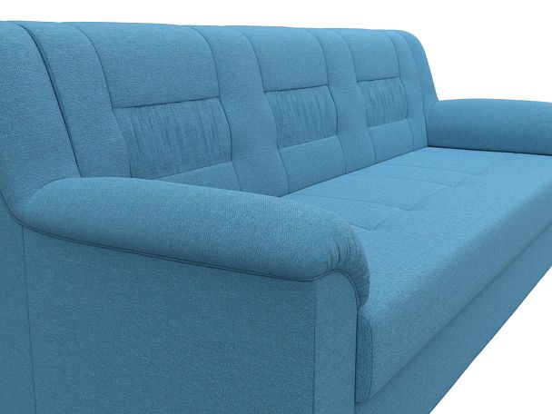 Диван прямой Карелия Рогожка голубой - Вид 4