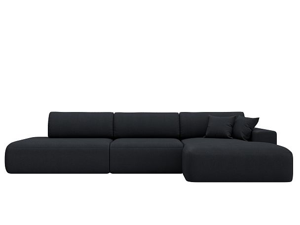 Диван угловой Лига-036 НПБ Модерн Лонг правый угол Искусственная замша серый - Вид 2