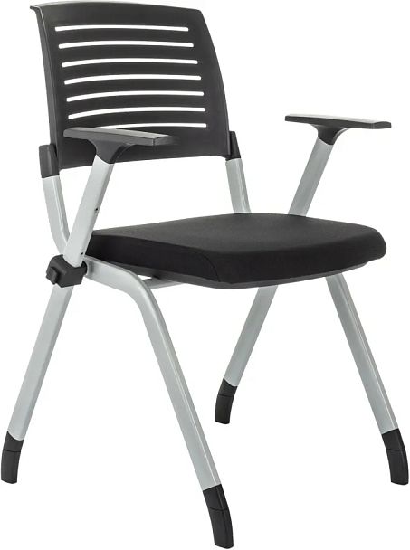 Стул Бюрократ X-Click черный на ножках металл серый - Вид 1