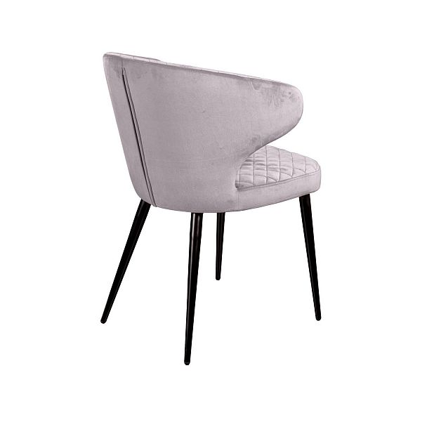 Стул Richard, бархат светло-серый 26 - Вид 5