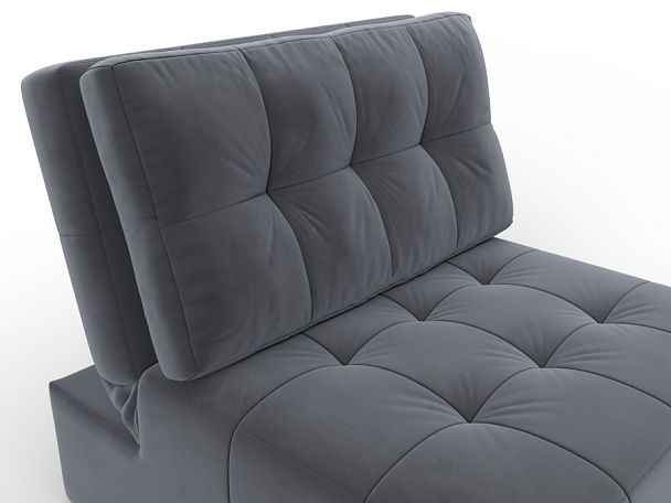 Кресло-кровать Лига-107 (80) Велюр серый - Вид 4