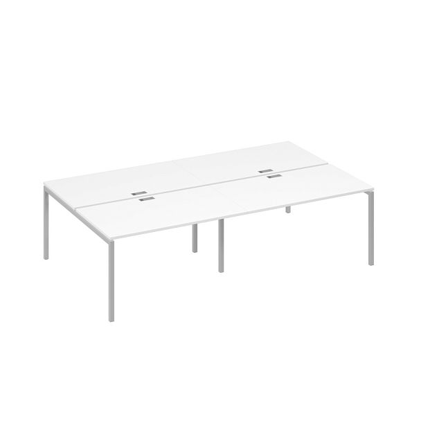 Рабочая станция на металлокаркасе DUE (4х140) A4 А4 Б2 177-2 БП белый премиум / металлокаркас серый - Вид 1