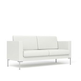 Диван 3х-местный Берлин Бр. 005.01 экокожа белая CN2 - Фото предпросмотра