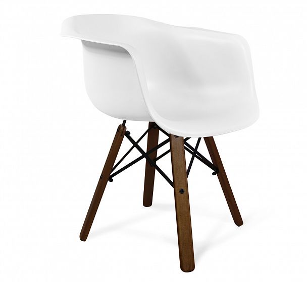 Стул Sheffilton SHT-ST31/S70 белый с подлокотниками белый/темный орех/черный - Вид 2