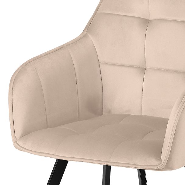 Комплект кресел поворотных Мони, Confetti cream/черный, 2 шт. - Вид 8