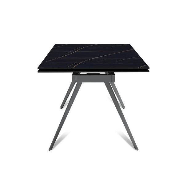 Стол раскладной Rhein (160+40+40), керамика матовая Black gold - Вид 3