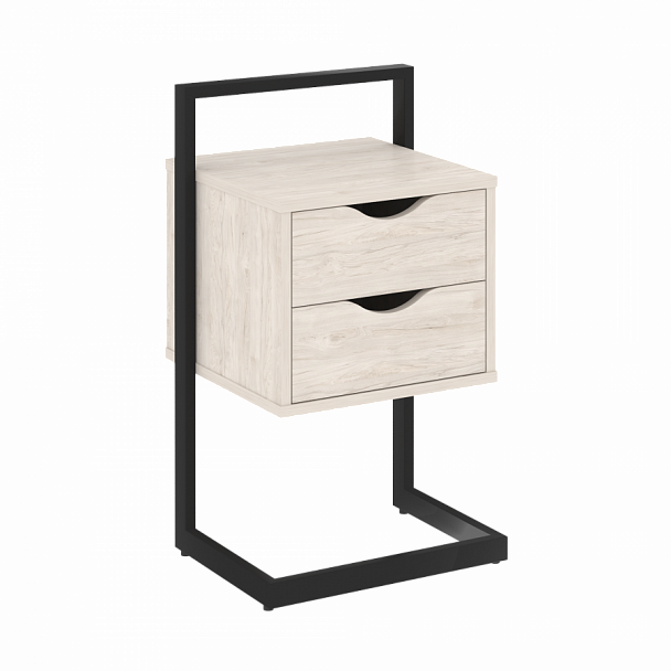 Тумба приставная "Loft"  VR.L-PY2 Денвер Светлый/Черный - Вид 1