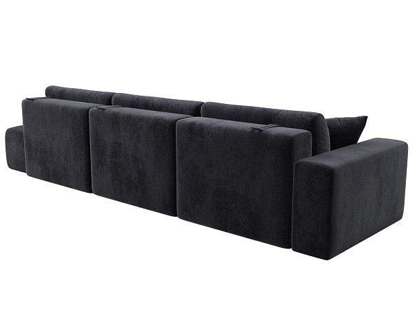 Диван прямой Лига-036 НПБ Модерн Лонг подлокотник слева Велюр серый - Вид 6