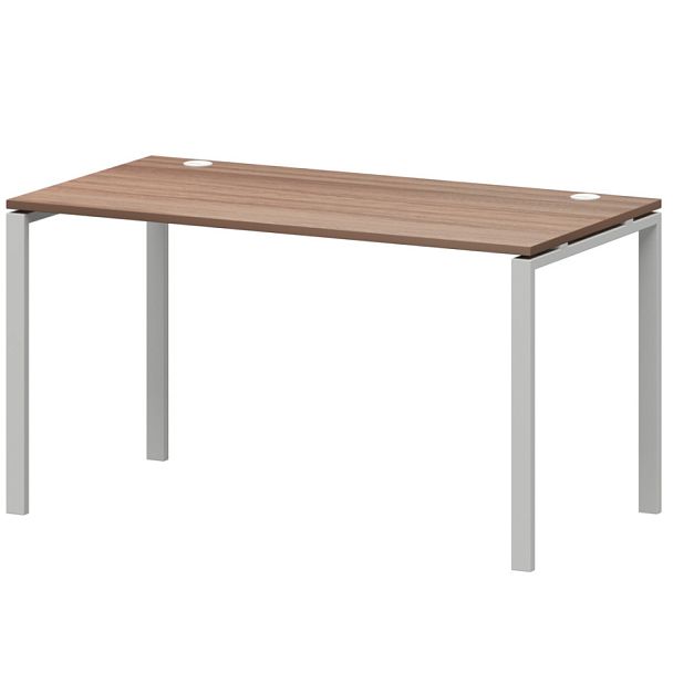 Стол на металлокаркасе АМ-005.60 Темный шимо/Белый 1800x600x760 Арго-М - Вид 1