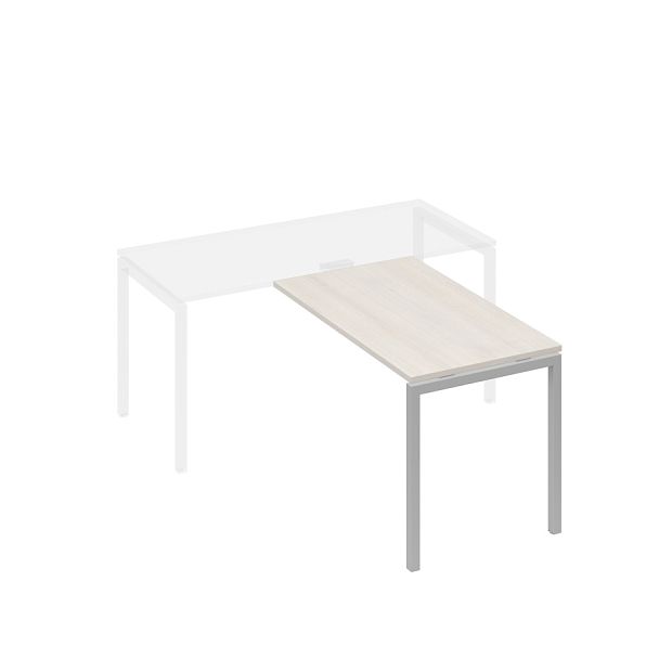 Брифинг-приставка каркас DUE металлический A4 А4 Б2 074 БП дуб / металлокаркас серый - Вид 1