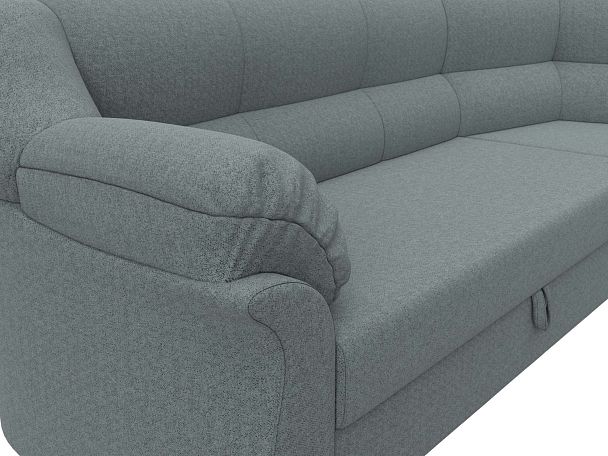 Диван угловой Карнелла правый угол Рогожка серый - Вид 4