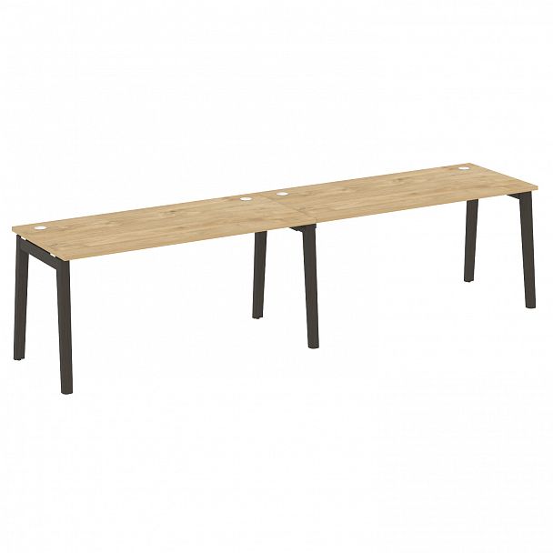 Рабочая станция "Onix wood" OW.RS-2.4.7 тиквуд светлый/дуб темный - Вид 1