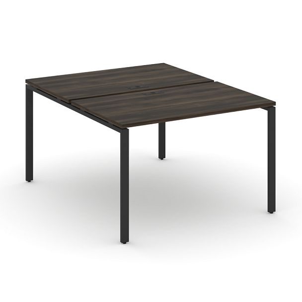 Concept Рабочая станция на 2 места CN.DRS-002 Дуб Мали/Металл Черный 1180*1480*750 - Вид 1