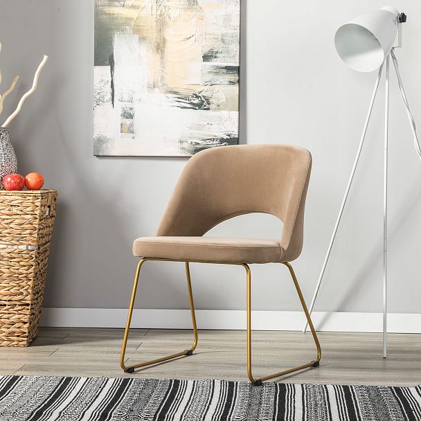 Стул Lars Diag beige/Линк золото - Вид 8