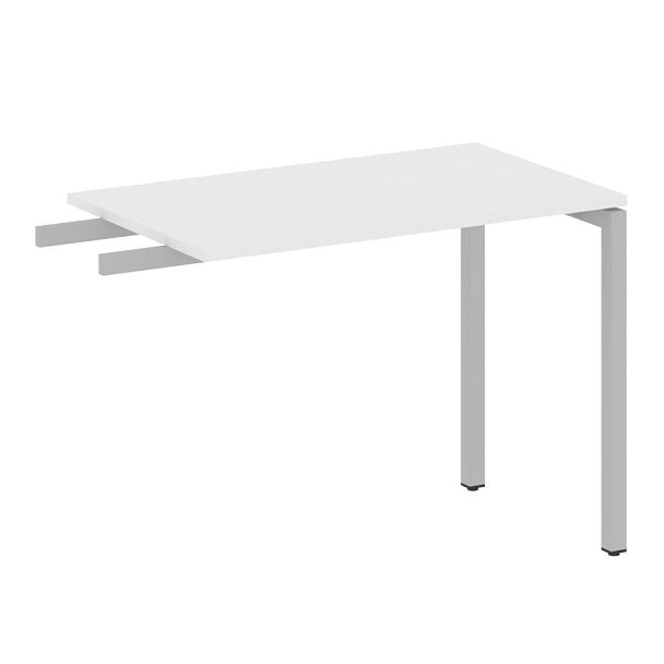 Metal System Quattro Приставной элемент на П-образном м/к 40БП.ПР-3 Белый/Серый металл 1000*600*750 - Вид 1