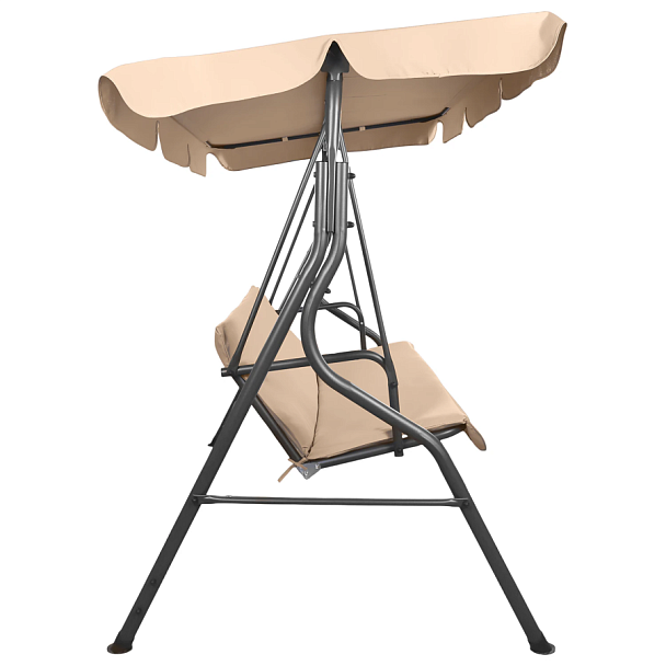 Качели садовые DASWERK (ДАСВЕРК) "COMFORT SC-003", 3 места, Ш170хГ110хВ153 см, мягкое сиденье, кофейный, 680052 - Вид 5