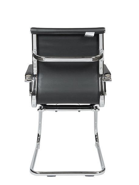 Кресло офисное / Техно CF / черная экокожа / хром - Вид 5