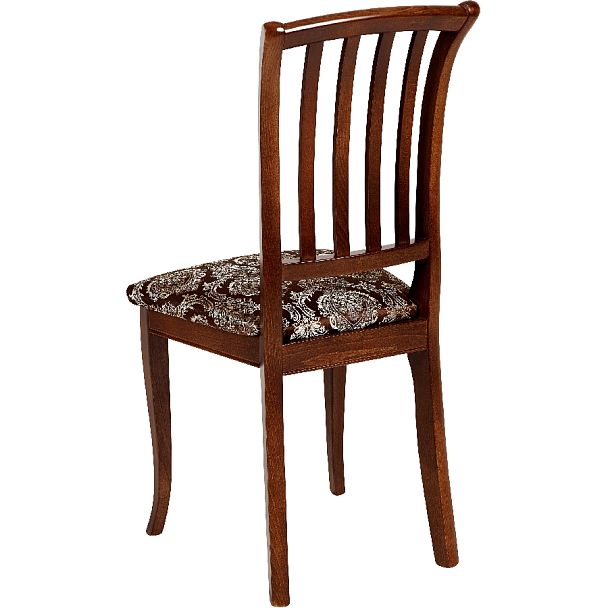 Комплект деревянных стульев с мягким сиденьем Бэль Античный орех/Темно-коричневый жаккард, 2 шт. - Вид 5