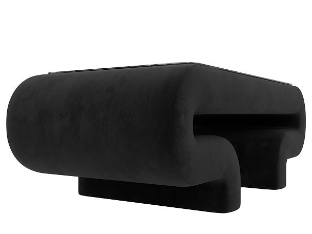 Стол Волна (полностью велюр черный) - Вид 3